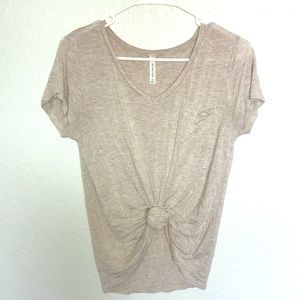 nude v-neck t-shirt